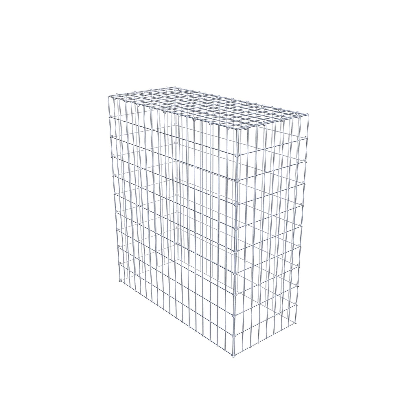 Mounted gabion type 3 100 cm x 90 cm x 40 cm (L x H x D), mesh size 5 cm x 10 cm, C-ring