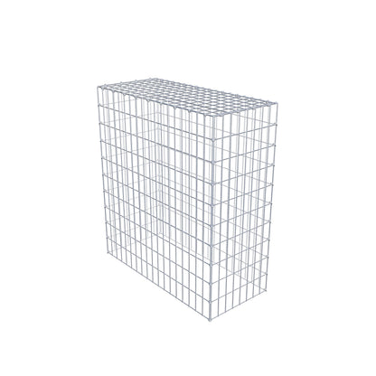 Mounted gabion type 3 100 cm x 90 cm x 40 cm (L x H x D), mesh size 5 cm x 10 cm, C-ring