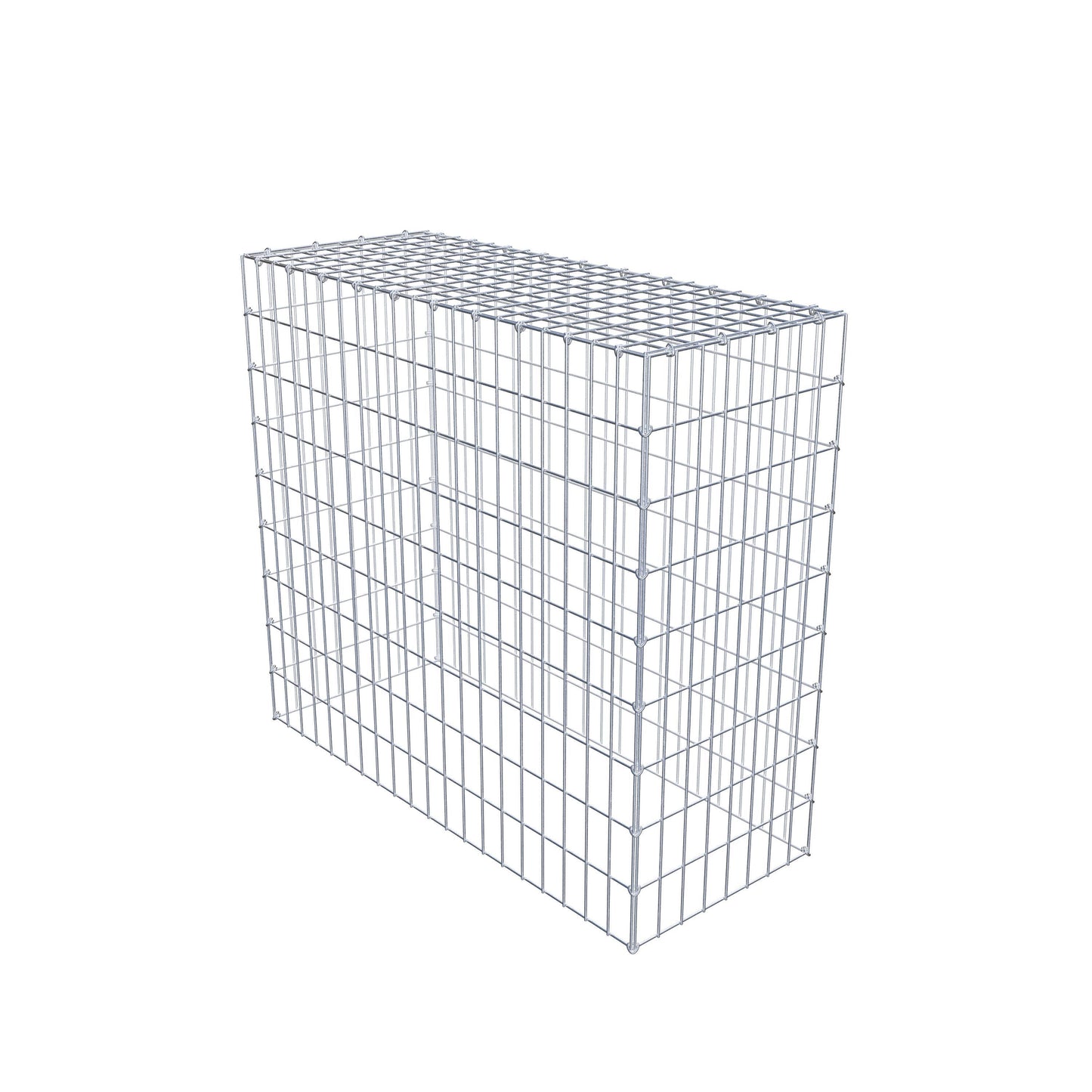 Mounted gabion type 3 100 cm x 90 cm x 40 cm (L x H x D), mesh size 5 cm x 10 cm, C-ring