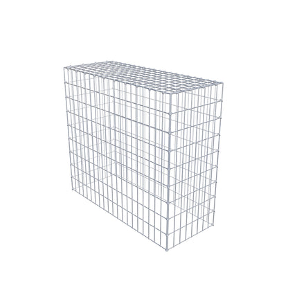 Mounted gabion type 3 100 cm x 90 cm x 40 cm (L x H x D), mesh size 5 cm x 10 cm, C-ring