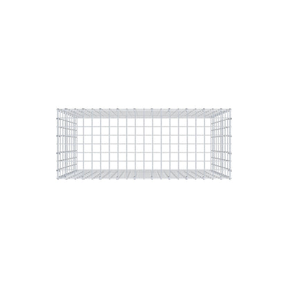 Mounted gabion type 3 100 cm x 90 cm x 40 cm (L x H x D), mesh size 5 cm x 10 cm, C-ring