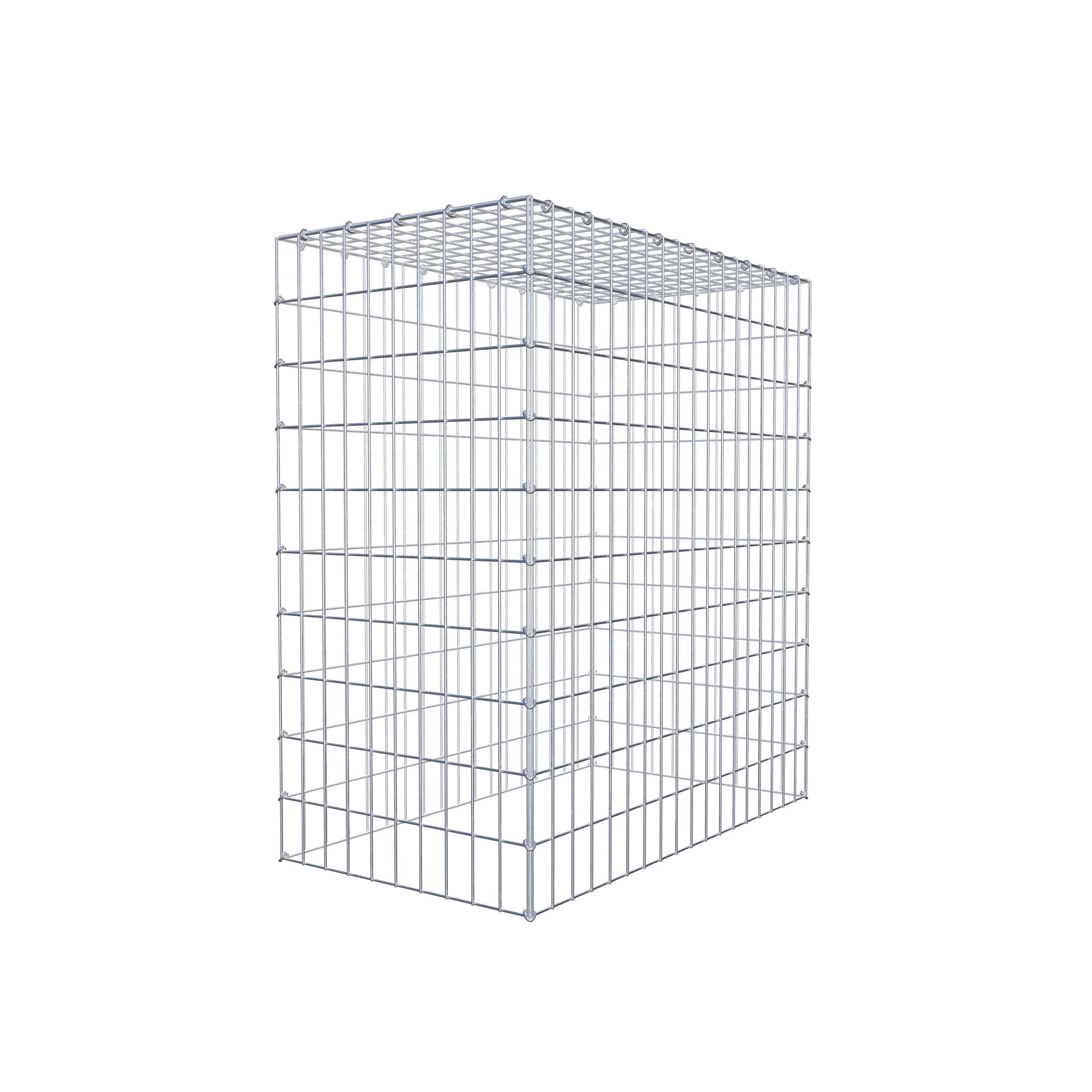 Gabion monté type 3 100 cm x 90 cm x 50 cm (L x H x P), maillage 5 cm x 10 cm, anneau en C