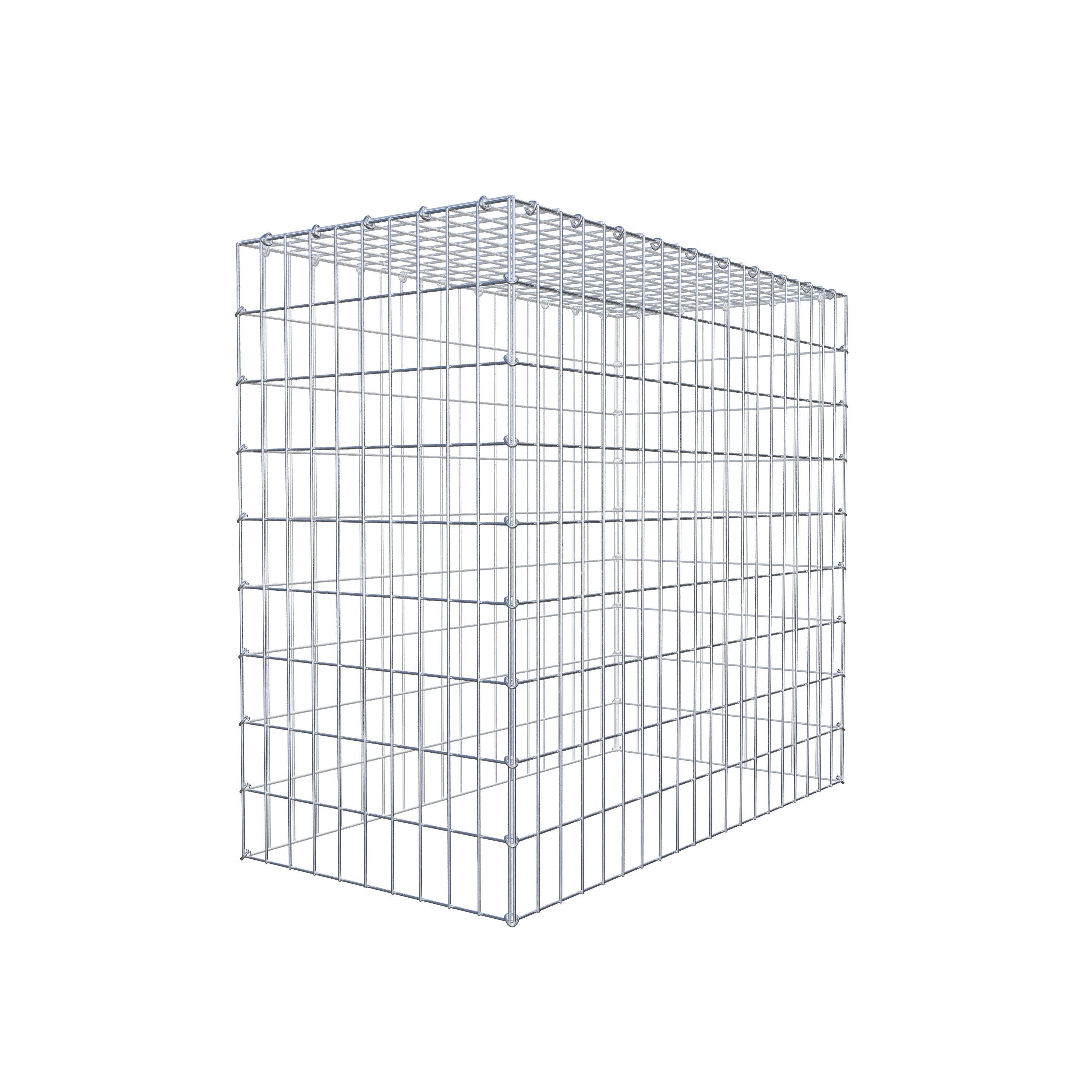 Gabion monté type 3 100 cm x 90 cm x 50 cm (L x H x P), maillage 5 cm x 10 cm, anneau en C