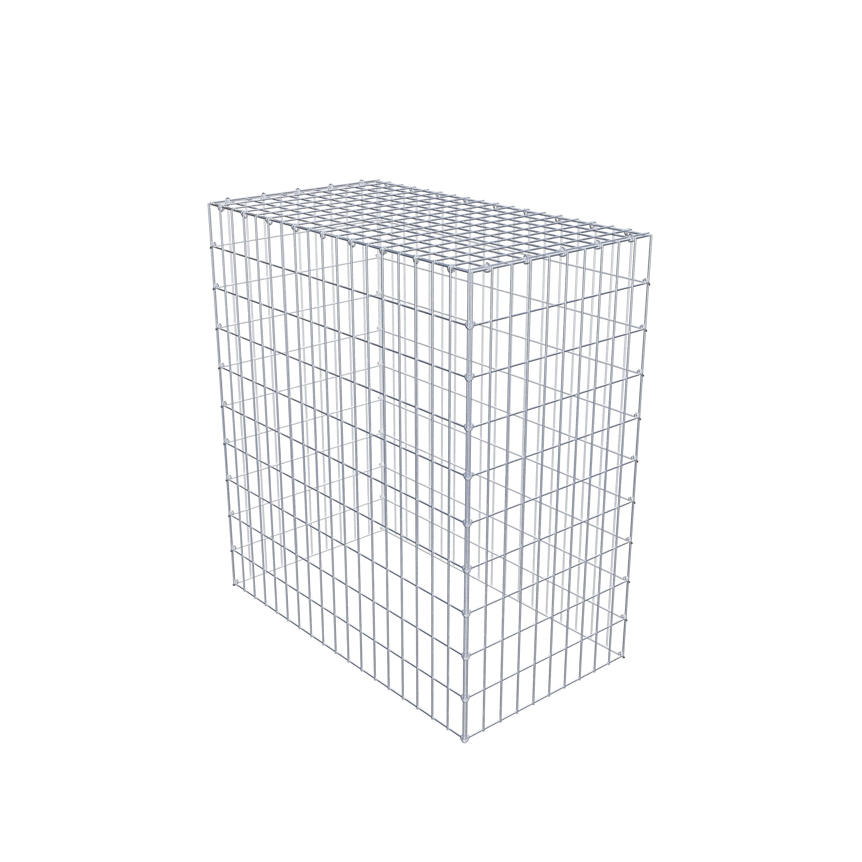 Gabion monté type 3 100 cm x 90 cm x 50 cm (L x H x P), maillage 5 cm x 10 cm, anneau en C