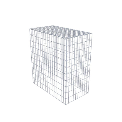 Monteret gabion type 3 100 cm x 90 cm x 50 cm (L x H x D), maskestørrelse 5 cm x 10 cm, C-ring
