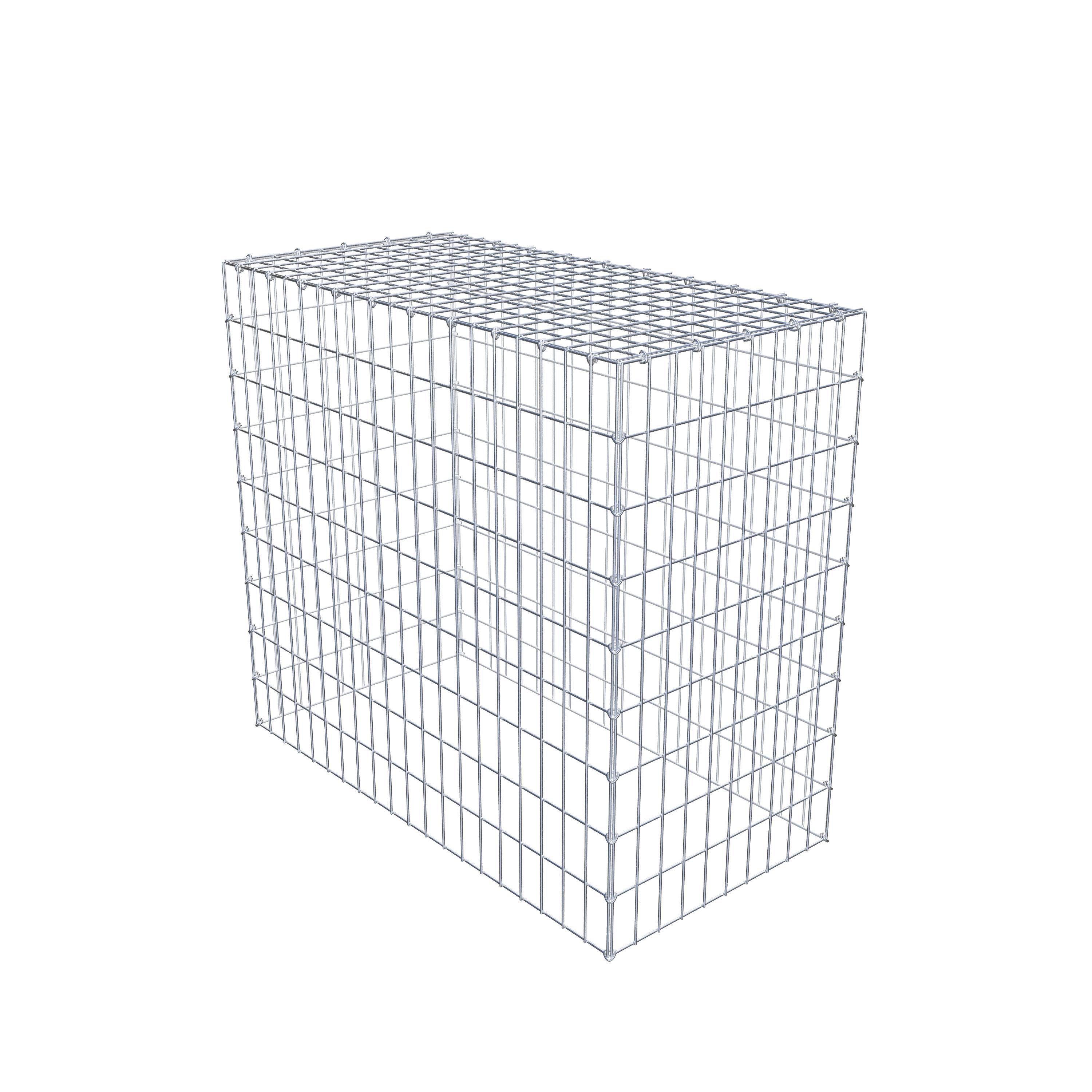 Gabion monté type 3 100 cm x 90 cm x 50 cm (L x H x P), maillage 5 cm x 10 cm, anneau en C