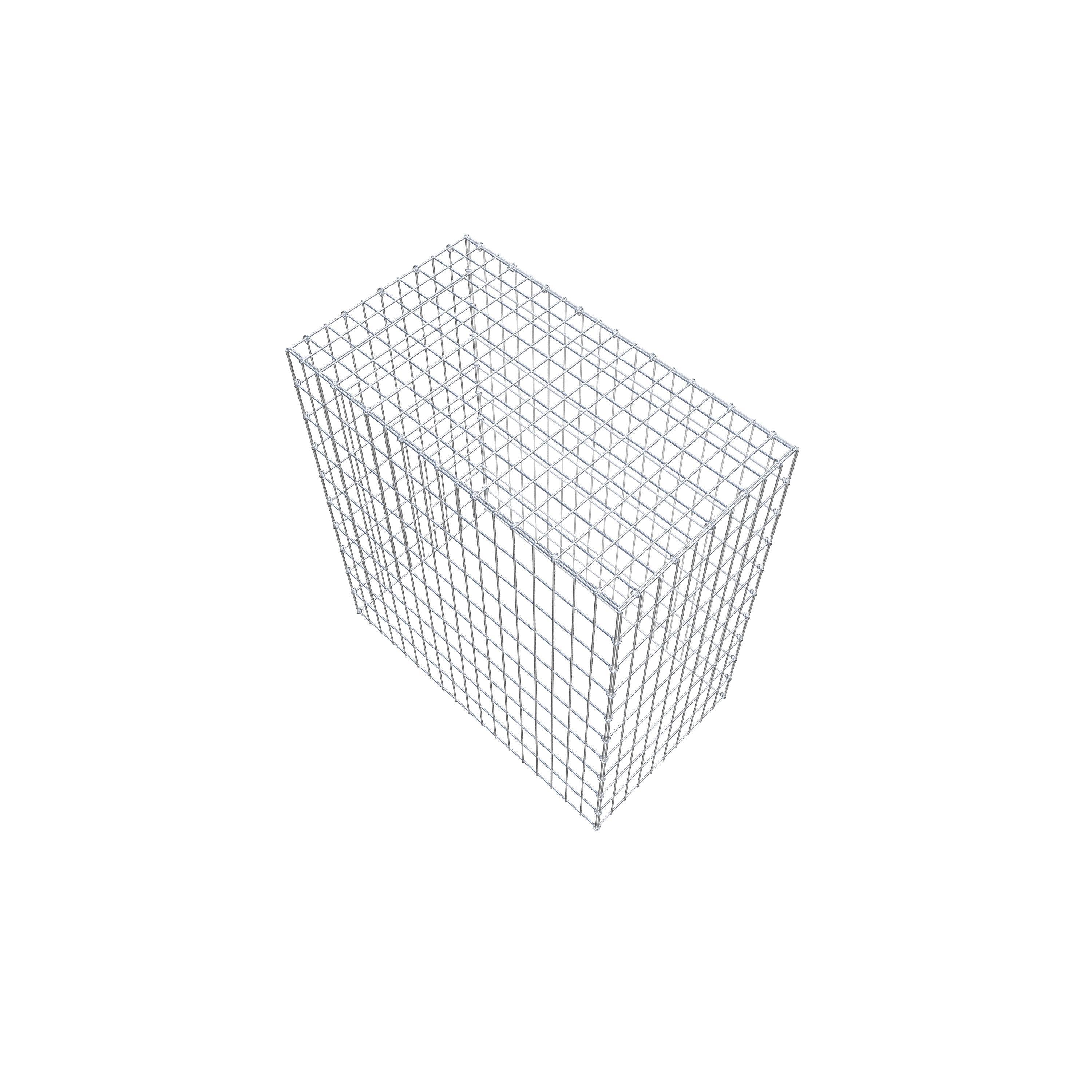 Gabion monté type 3 100 cm x 90 cm x 50 cm (L x H x P), maillage 5 cm x 10 cm, anneau en C