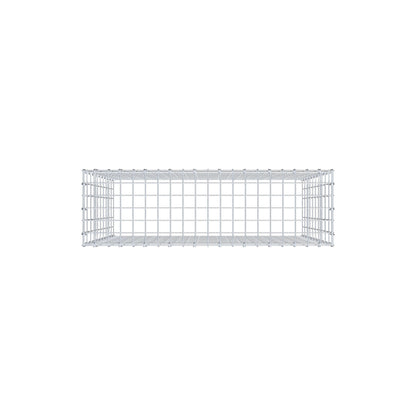 Monteret gabion type 3 100 cm x 100 cm x 30 cm (L x H x D), maskestørrelse 5 cm x 10 cm, C-ring