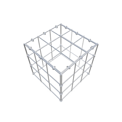 Fourche rapportée type 3 30 cm x 30 cm x 30 cm (L x H x P), maille 10 cm x 10 cm, anneau en C