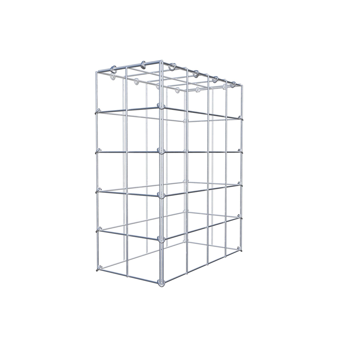 Monteret gabion type 3 50 cm x 40 cm x 20 cm (L x H x D), maskestørrelse 10 cm x 10 cm, C-ring