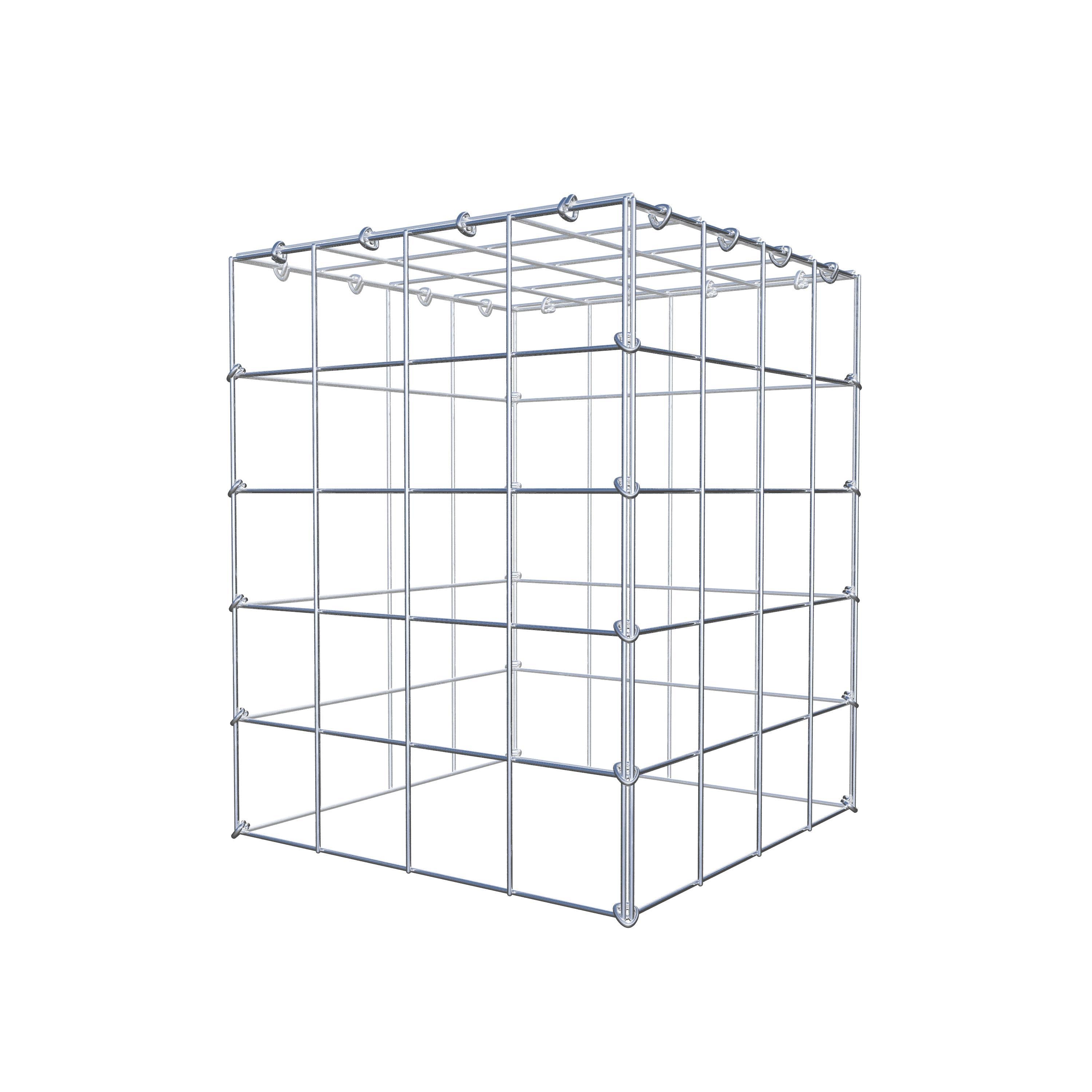 Gabion monté type 3 50 cm x 40 cm x 40 cm (L x H x P), maillage 10 cm x 10 cm, anneau en C