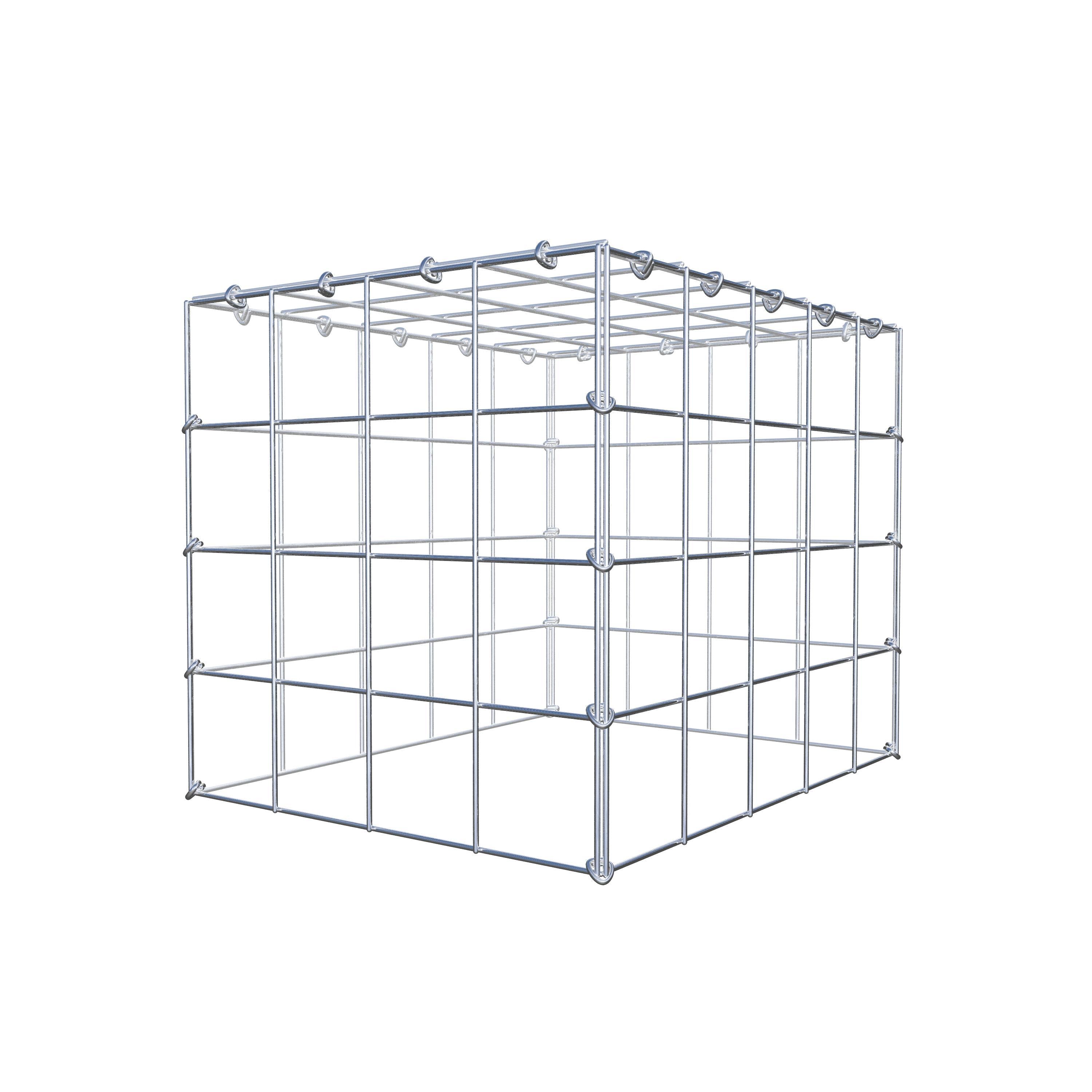 Gabion monté type 3 50 cm x 40 cm x 40 cm (L x H x P), maillage 10 cm x 10 cm, anneau en C