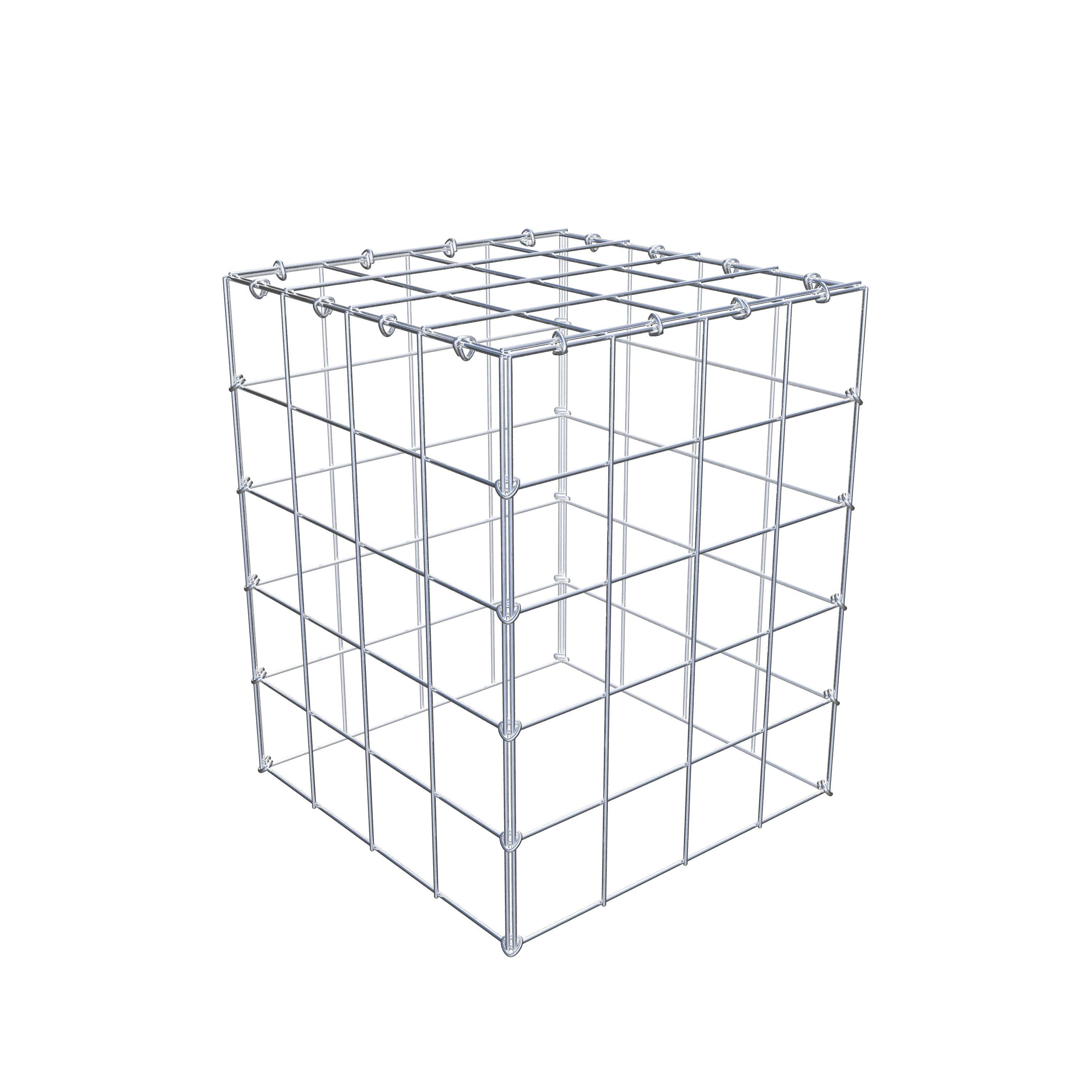 Gabion monté type 3 50 cm x 40 cm x 40 cm (L x H x P), maillage 10 cm x 10 cm, anneau en C