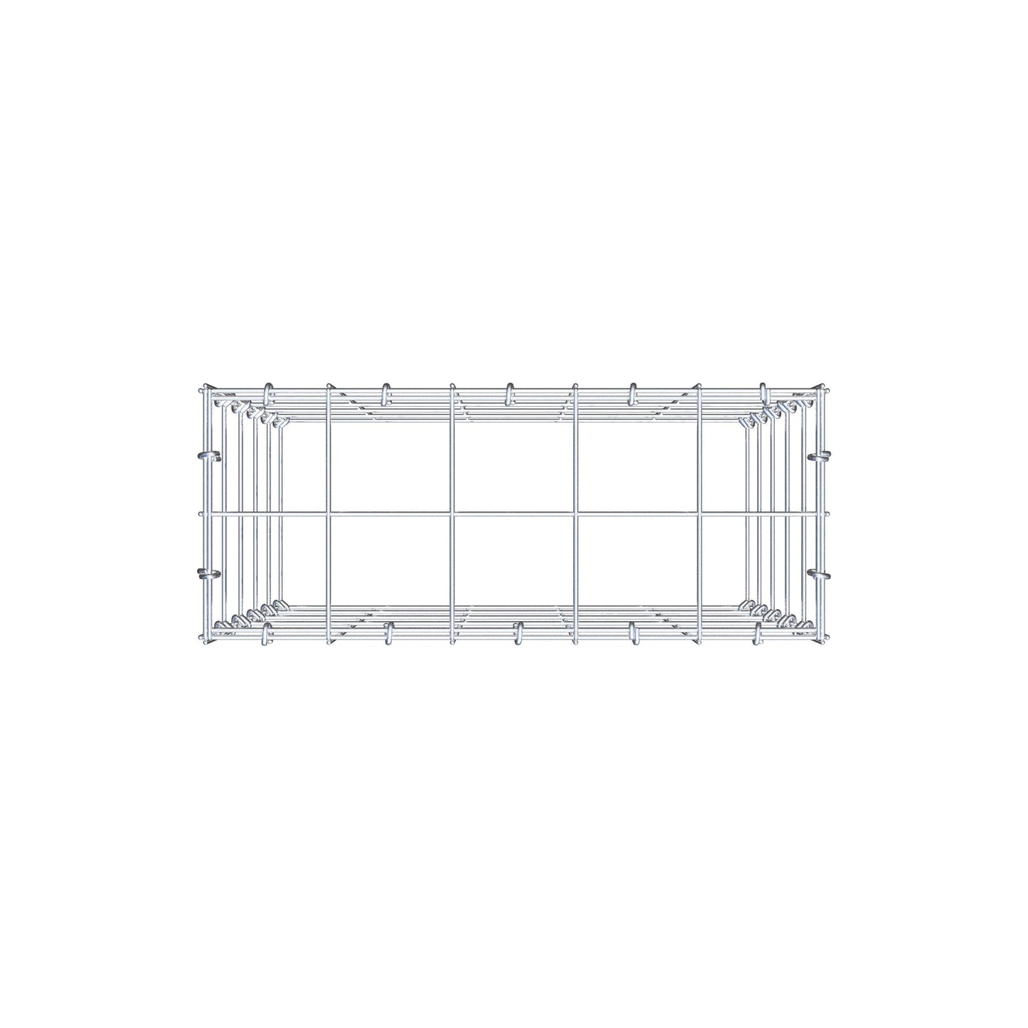 Fourche rapportée type 3 50 cm x 50 cm x 20 cm (L x H x P), mailles 10 cm x 10 cm, anneau C