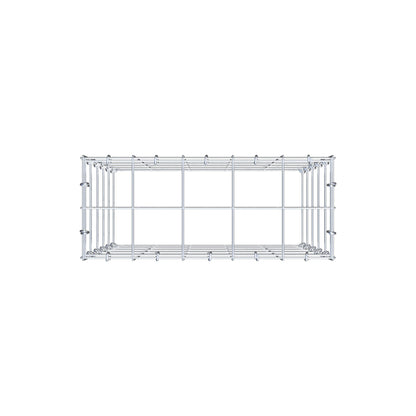 Fourche rapportée type 3 50 cm x 50 cm x 20 cm (L x H x P), mailles 10 cm x 10 cm, anneau C