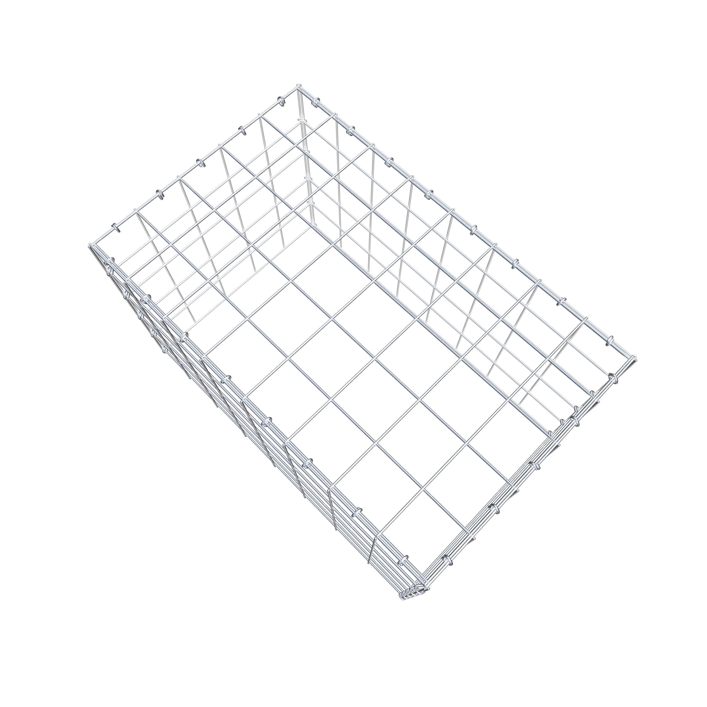 Anbaugabione Typ 3 80 cm x 50 cm x 50 cm (L x H x T), Maschenweite 10 cm x 10 cm, C-Ring