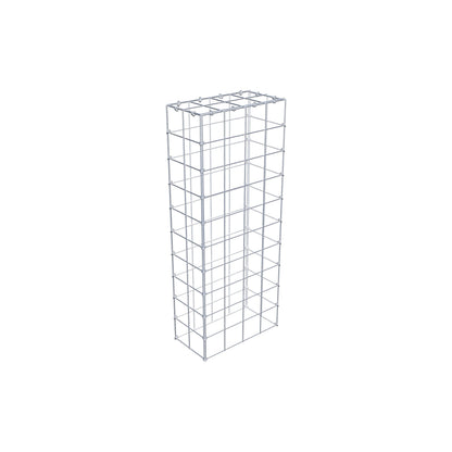 Monteret gabion type 3 100 cm x 20 cm x 40 cm (L x H x D), maskestørrelse 10 cm x 10 cm, C-ring
