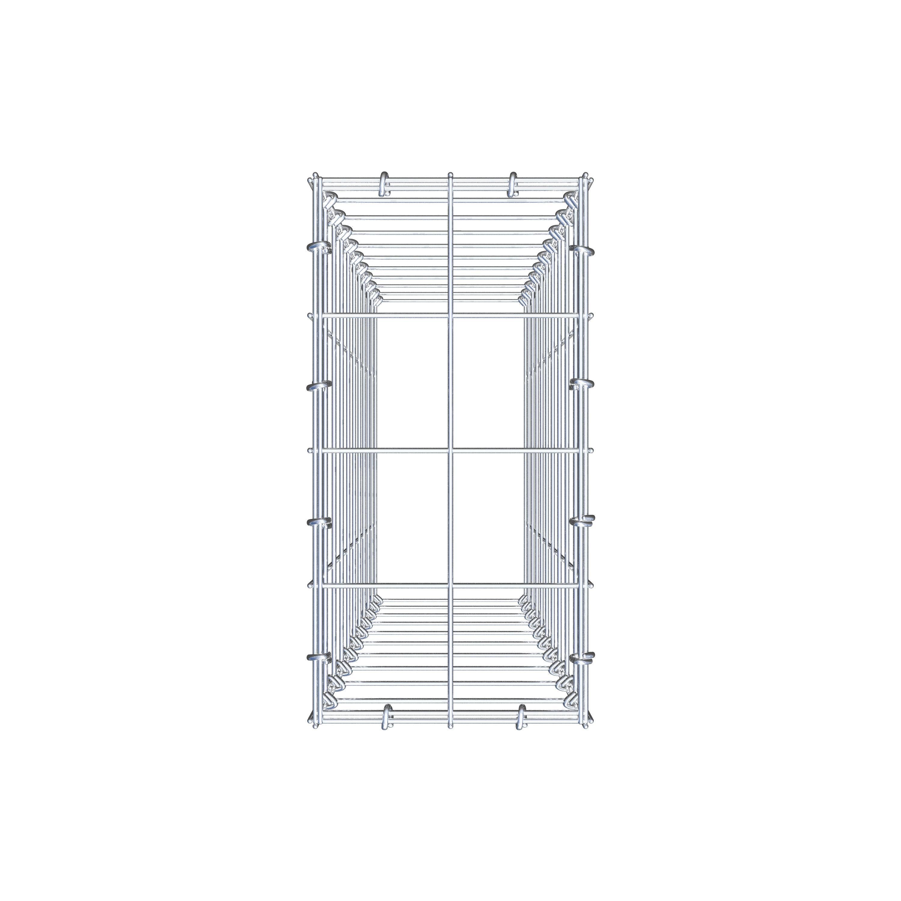 Anbaugabione Typ 3 100 cm x 20 cm x 40 cm (L x H x T), Maschenweite 10 cm x 10 cm, C-Ring