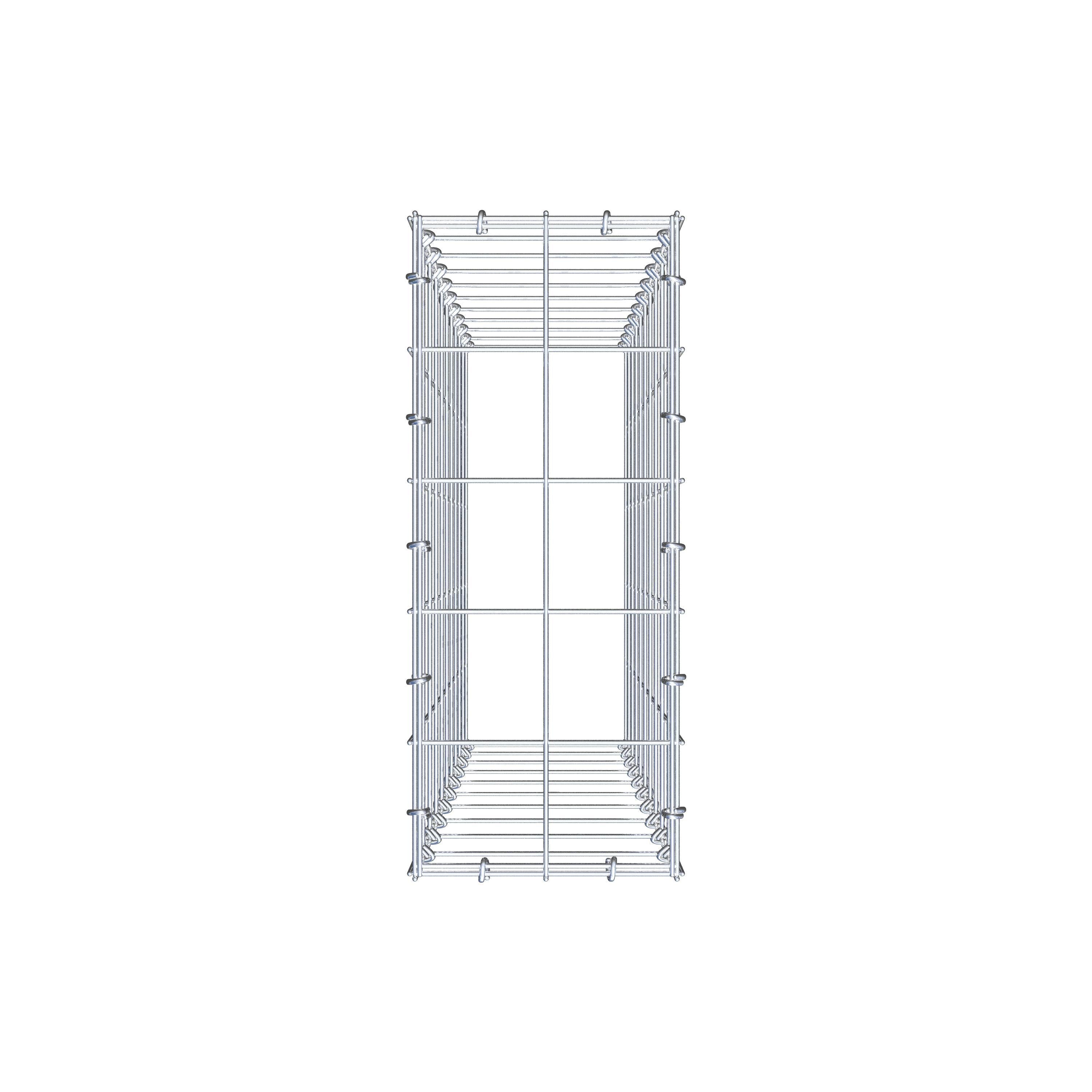 Anbaugabione Typ 3 100 cm x 20 cm x 50 cm (L x H x T), Maschenweite 10 cm x 10 cm, C-Ring