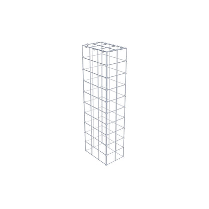 Mounted gabion type 3 100 cm x 30 cm x 20 cm (L x H x D), mesh size 10 cm x 10 cm, C-ring