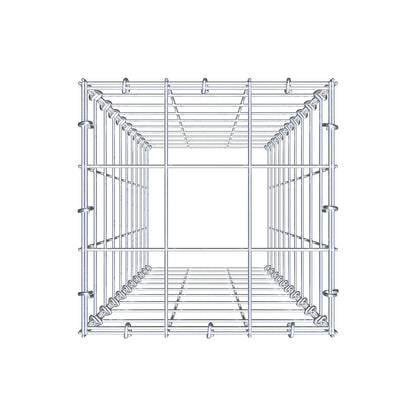 Anbaugabione Typ 3 100 cm x 30 cm x 30 cm (L x H x T), Maschenweite 10 cm x 10 cm, C-Ring