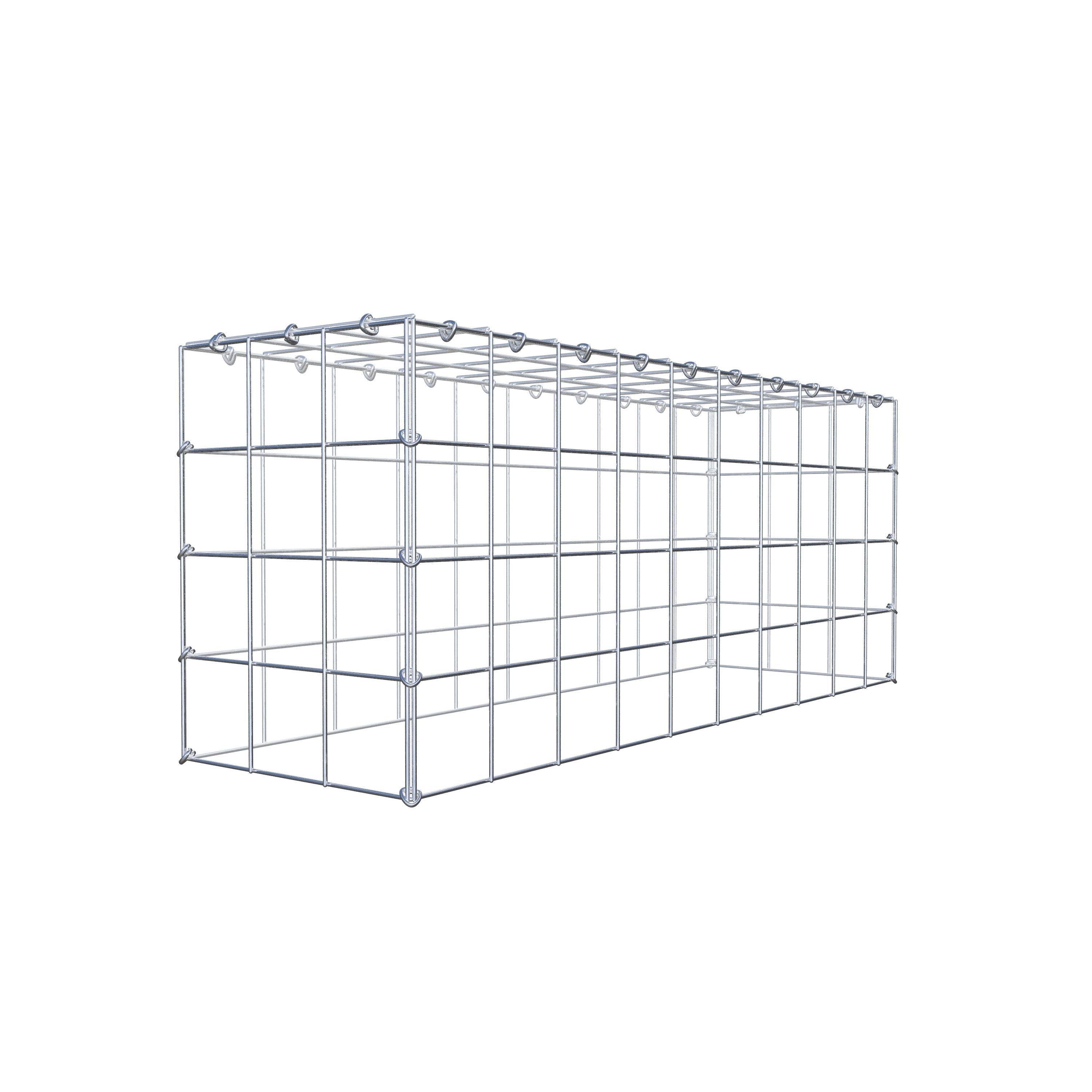 Gavión complementario de tipo 3 100 cm x 40 cm x 30 cm (L x A x P), malla 10 cm x 10 cm, anillo en C