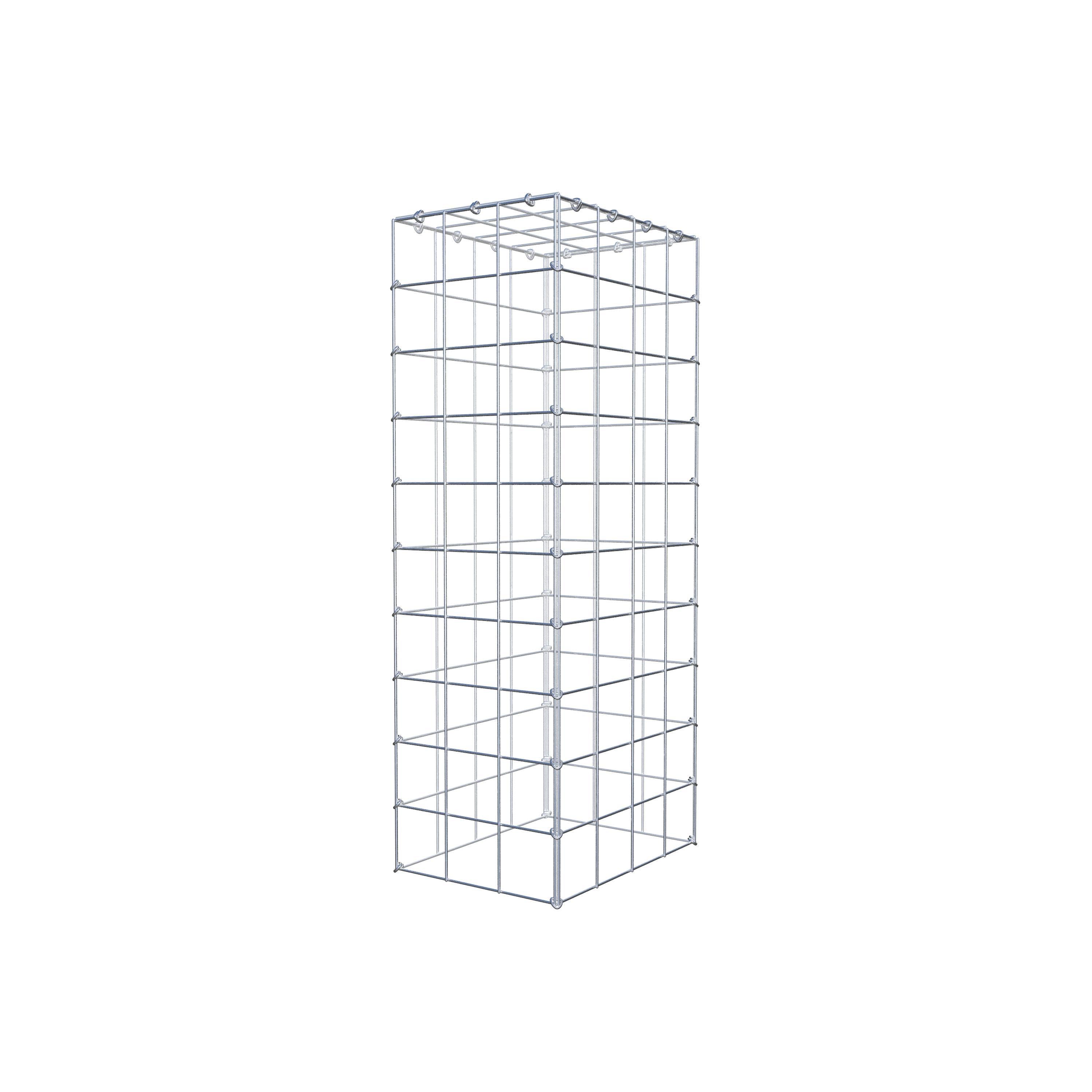 Gavión complementario de tipo 3 100 cm x 40 cm x 30 cm (L x A x P), malla 10 cm x 10 cm, anillo en C