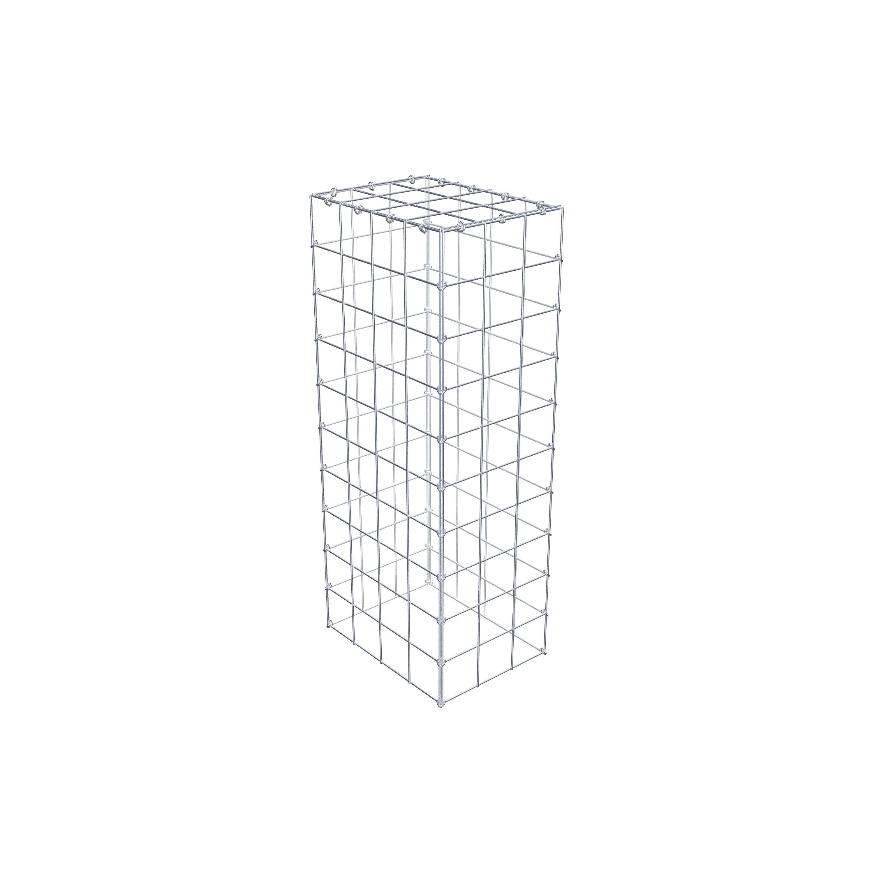 Gavión complementario de tipo 3 100 cm x 40 cm x 30 cm (L x A x P), malla 10 cm x 10 cm, anillo en C