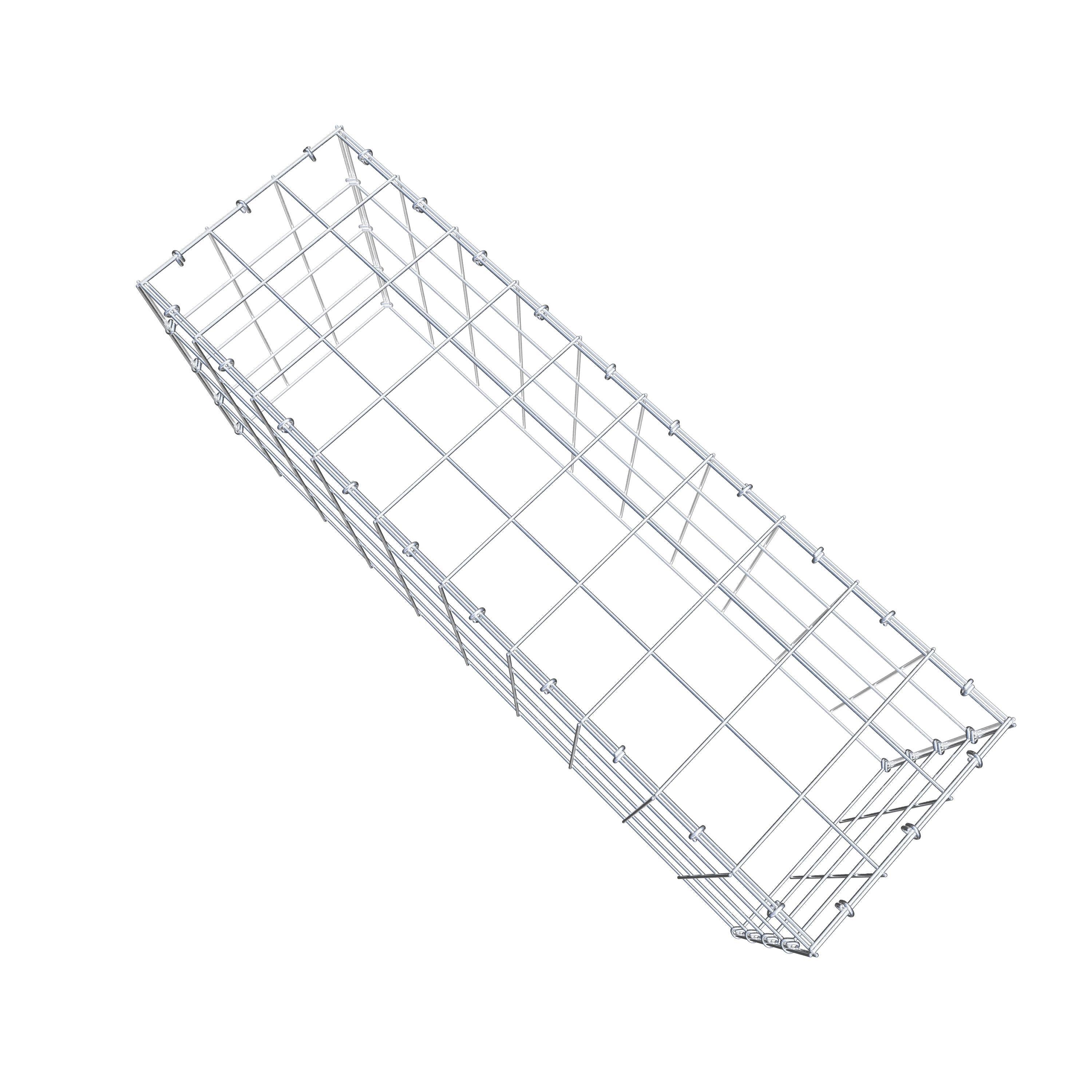 Gavión complementario de tipo 3 100 cm x 40 cm x 30 cm (L x A x P), malla 10 cm x 10 cm, anillo en C