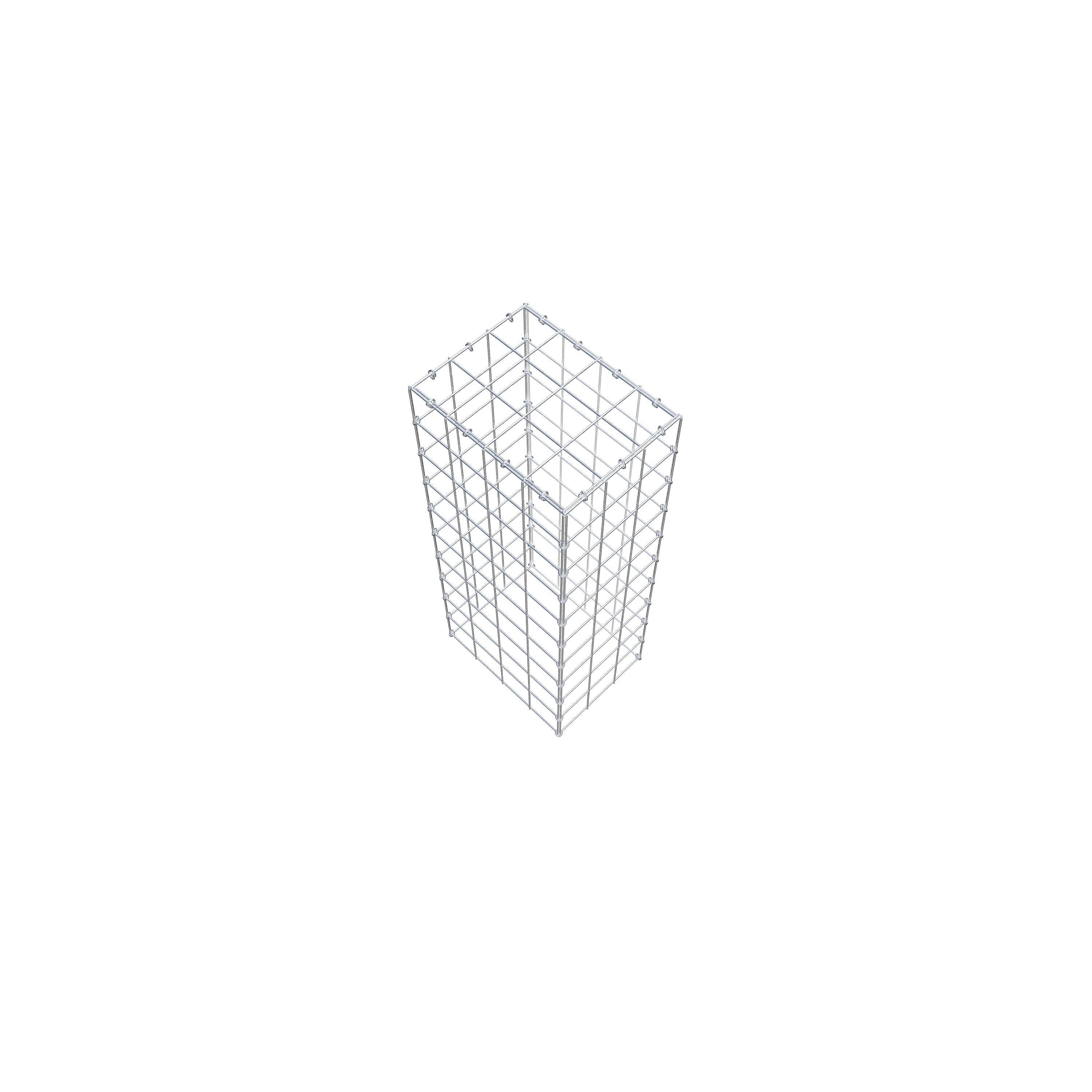 Gavión complementario de tipo 3 100 cm x 40 cm x 30 cm (L x A x P), malla 10 cm x 10 cm, anillo en C