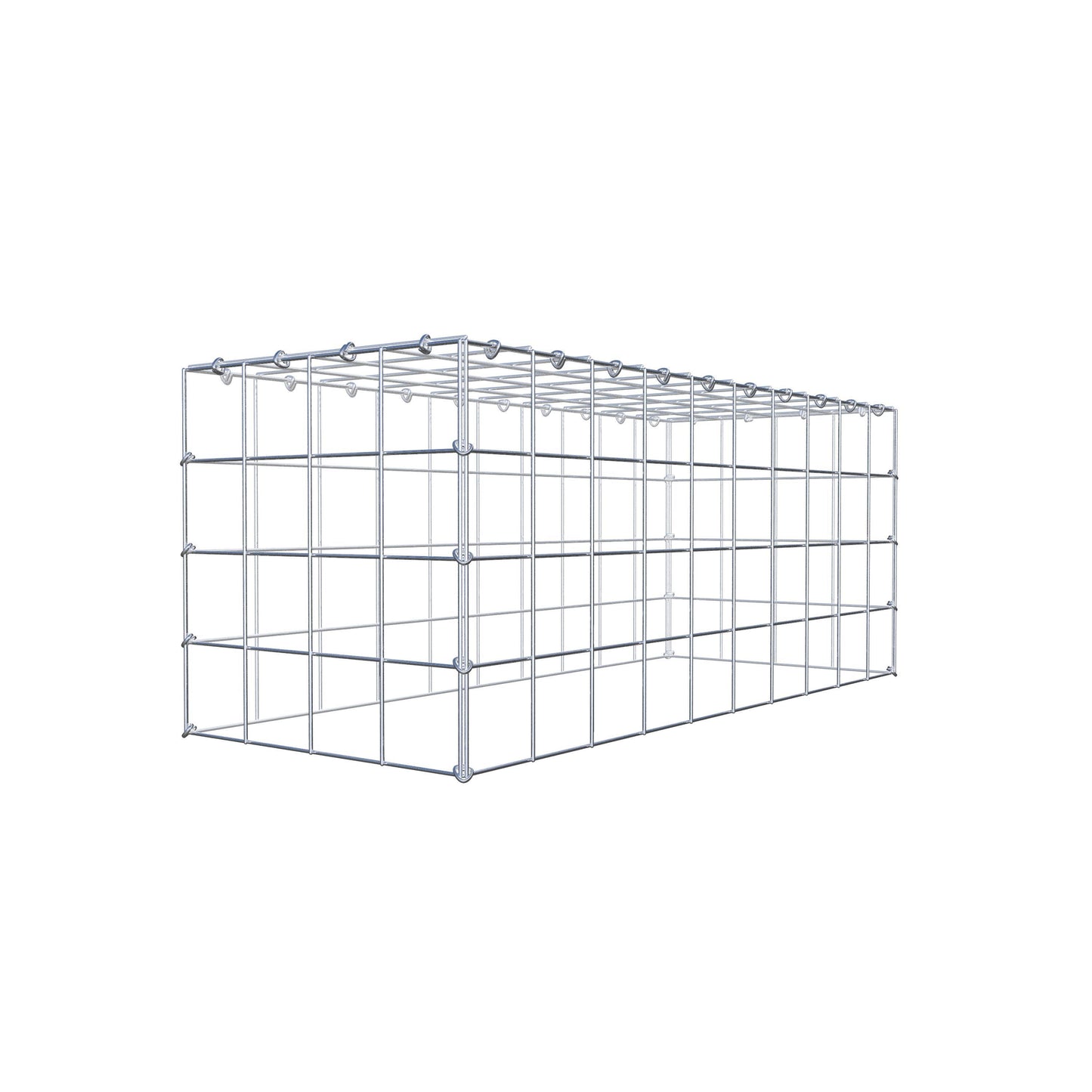 Gavión complementario de tipo 3 100 cm x 40 cm x 40 cm (L x A x P), malla 10 cm x 10 cm, anillo en C