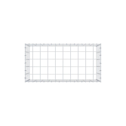 Mounted gabion type 3 100 cm x 40 cm x 50 cm (L x H x D), mesh size 10 cm x 10 cm, C-ring