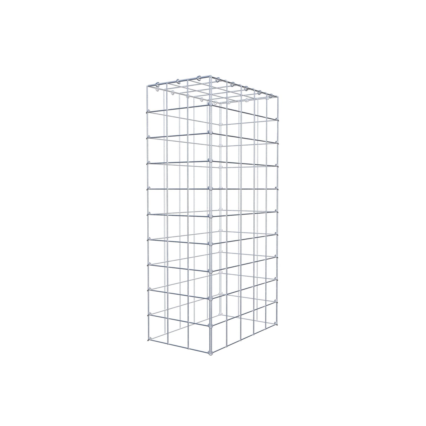 Gabião Tipo 3 100 cm x 50 cm x 30 cm (C x A x P), malhagem 10 cm x 10 cm, anel C