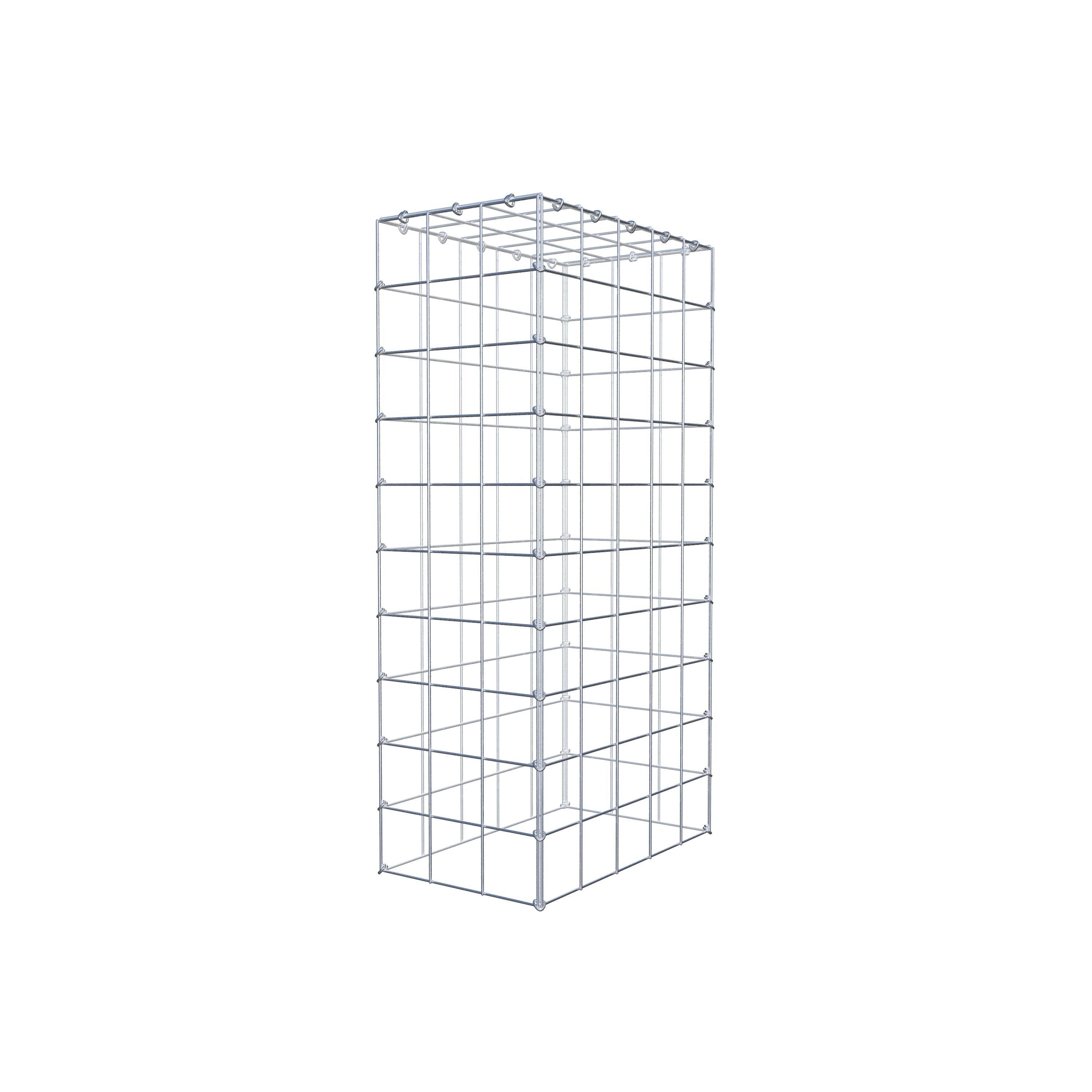 Gabion monté type 3 100 cm x 50 cm x 30 cm (L x H x P), maillage 10 cm x 10 cm, anneau en C