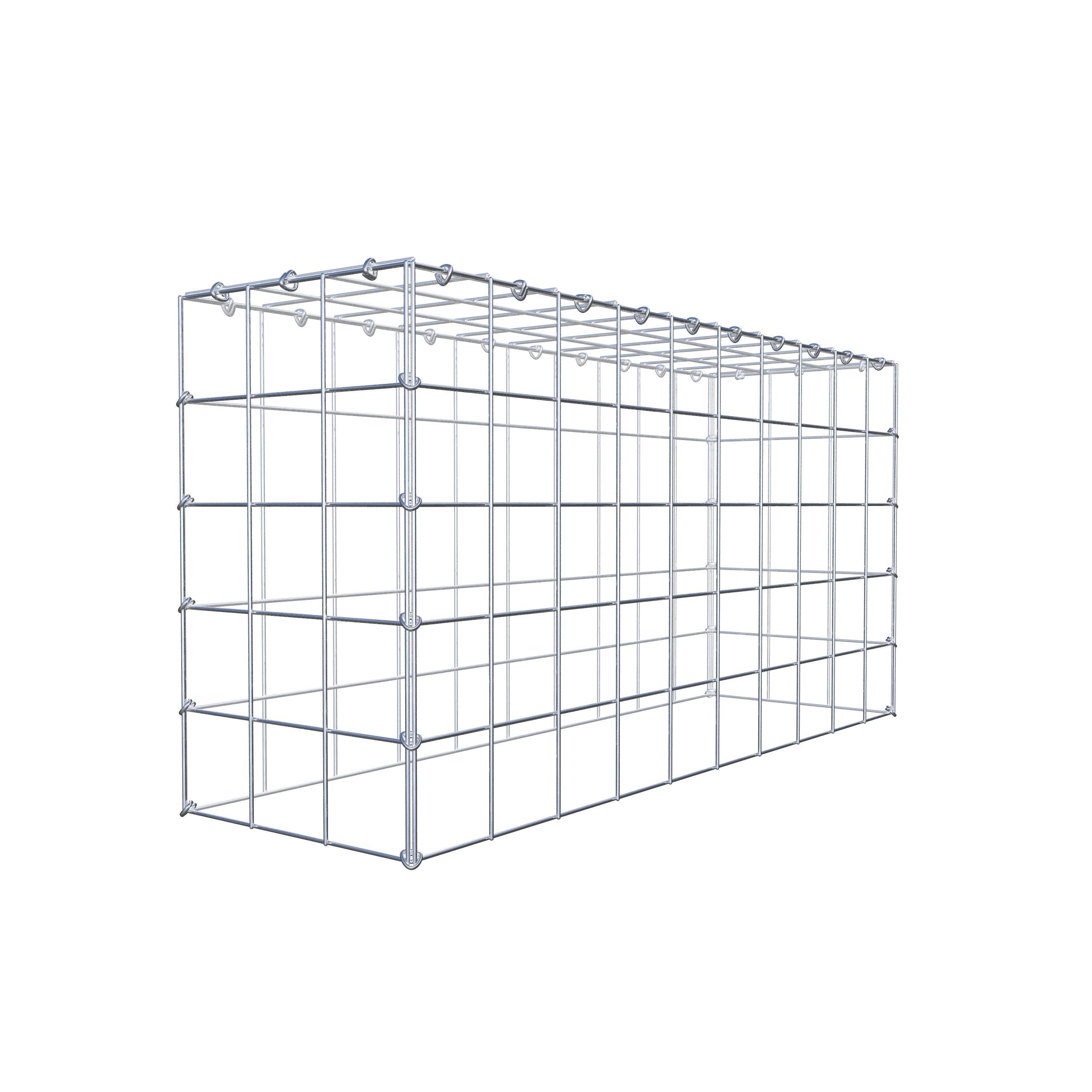 Gabion monté type 3 100 cm x 50 cm x 30 cm (L x H x P), maillage 10 cm x 10 cm, anneau en C