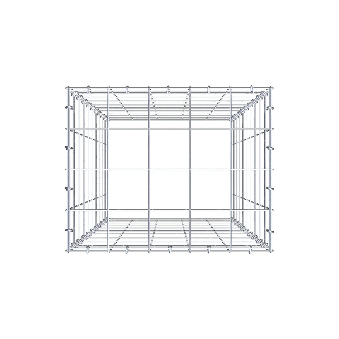 Fourche rapportée type 3 100 cm x 50 cm x 40 cm (L x H x P), mailles 10 cm x 10 cm, anneau C