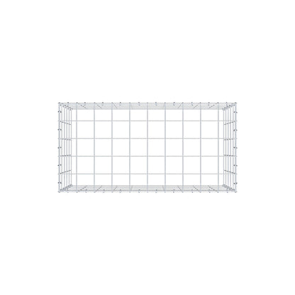 Monteret gabion type 3 100 cm x 50 cm x 50 cm (L x H x D), maskestørrelse 10 cm x 10 cm, C-ring