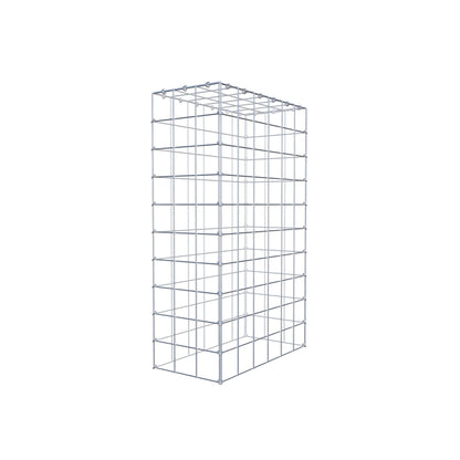Monteret gabion type 3 100 cm x 60 cm x 30 cm (L x H x D), maskestørrelse 10 cm x 10 cm, C-ring