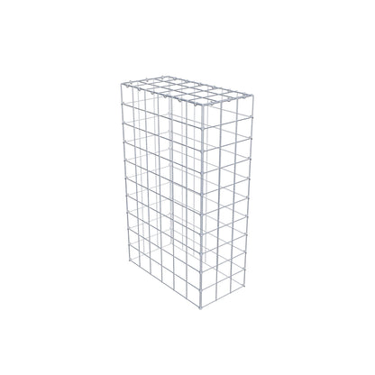 Monteret gabion type 3 100 cm x 60 cm x 30 cm (L x H x D), maskestørrelse 10 cm x 10 cm, C-ring