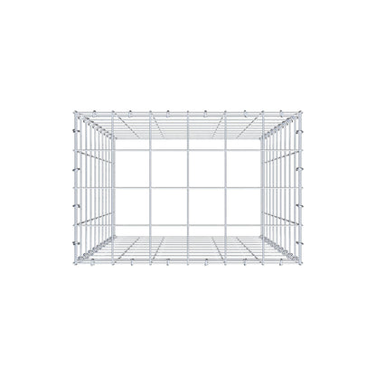Gavión complementario de tipo 3 100 cm x 60 cm x 40 cm (L x A x P), malla 10 cm x 10 cm, anillo en C