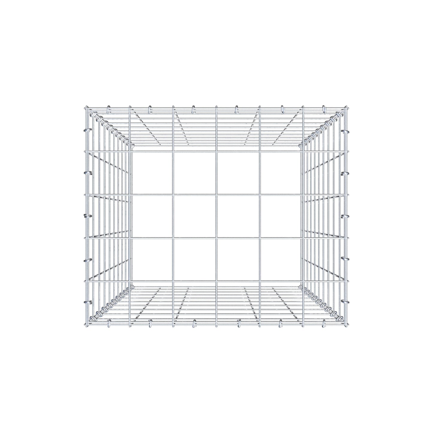 Fourche rapportée type 3 100 cm x 60 cm x 50 cm (L x H x P), mailles 10 cm x 10 cm, anneau C