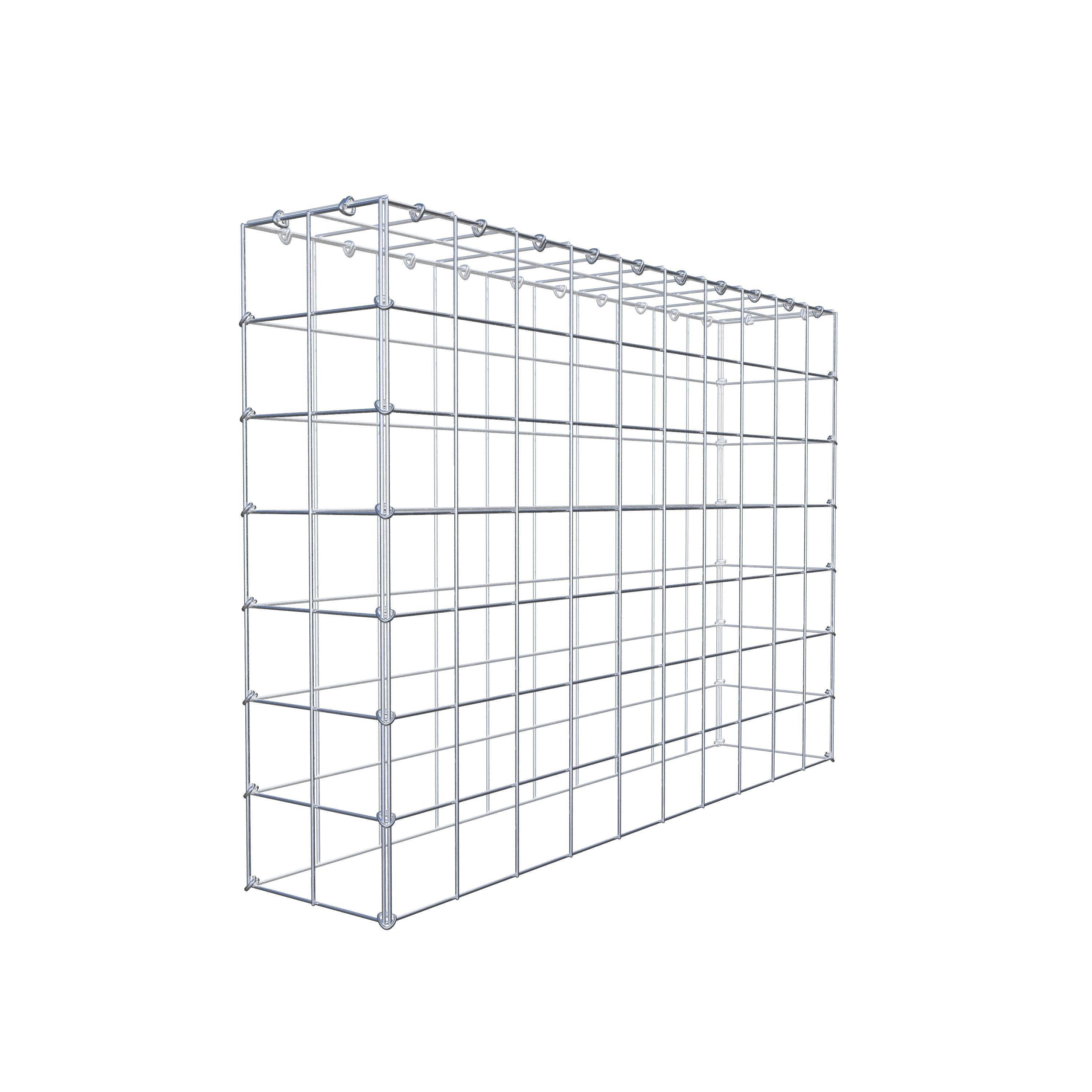 Gabion monté type 3 100 cm x 70 cm x 20 cm (L x H x P), maillage 10 cm x 10 cm, anneau en C