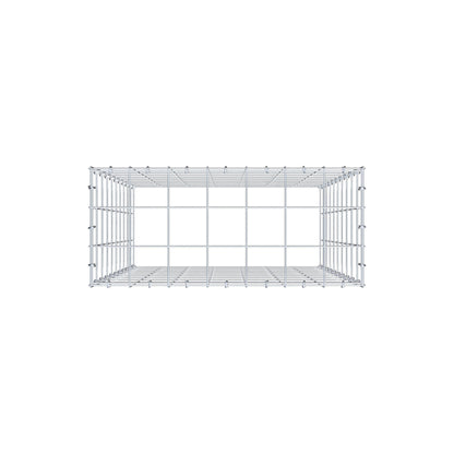 Fourche rapportée type 3 100 cm x 70 cm x 30 cm (L x H x P), mailles 10 cm x 10 cm, anneau en C