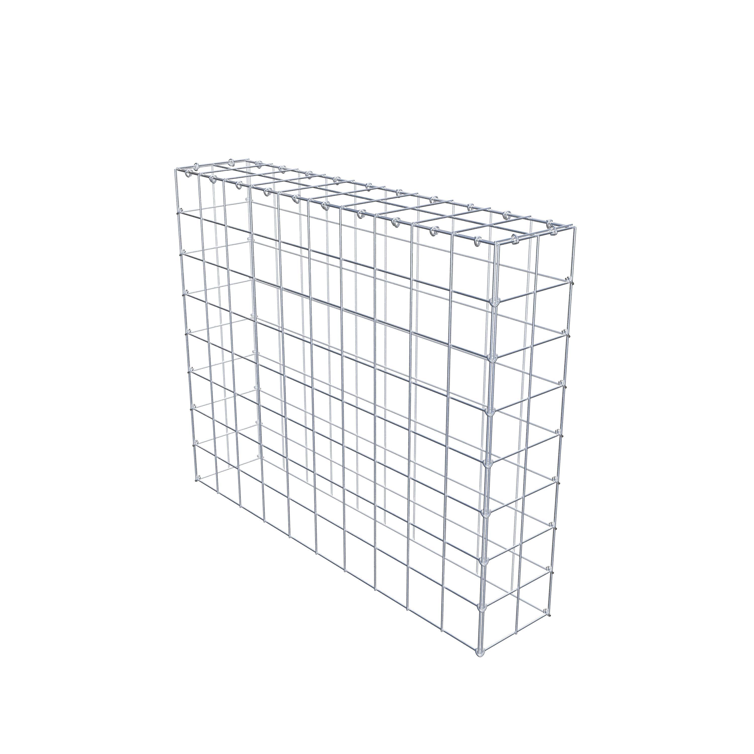 Gabion monté type 3 100 cm x 80 cm x 20 cm (L x H x P), maillage 10 cm x 10 cm, anneau en C