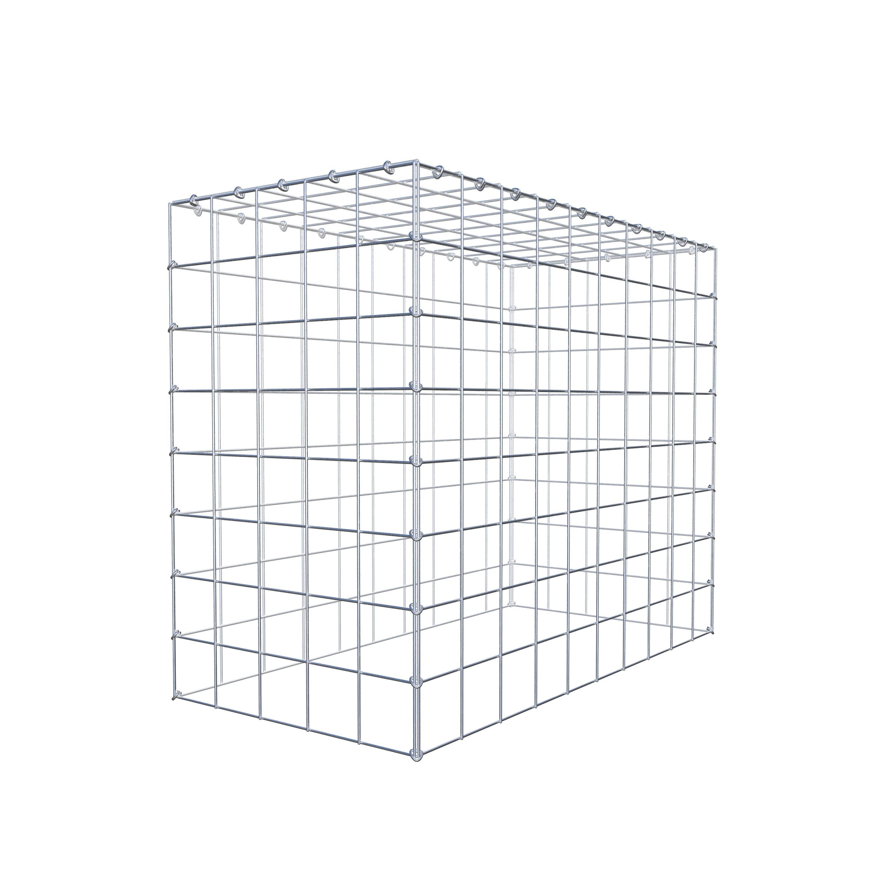 Gabion monté type 3 100 cm x 80 cm x 50 cm (L x H x P), maillage 10 cm x 10 cm, anneau en C