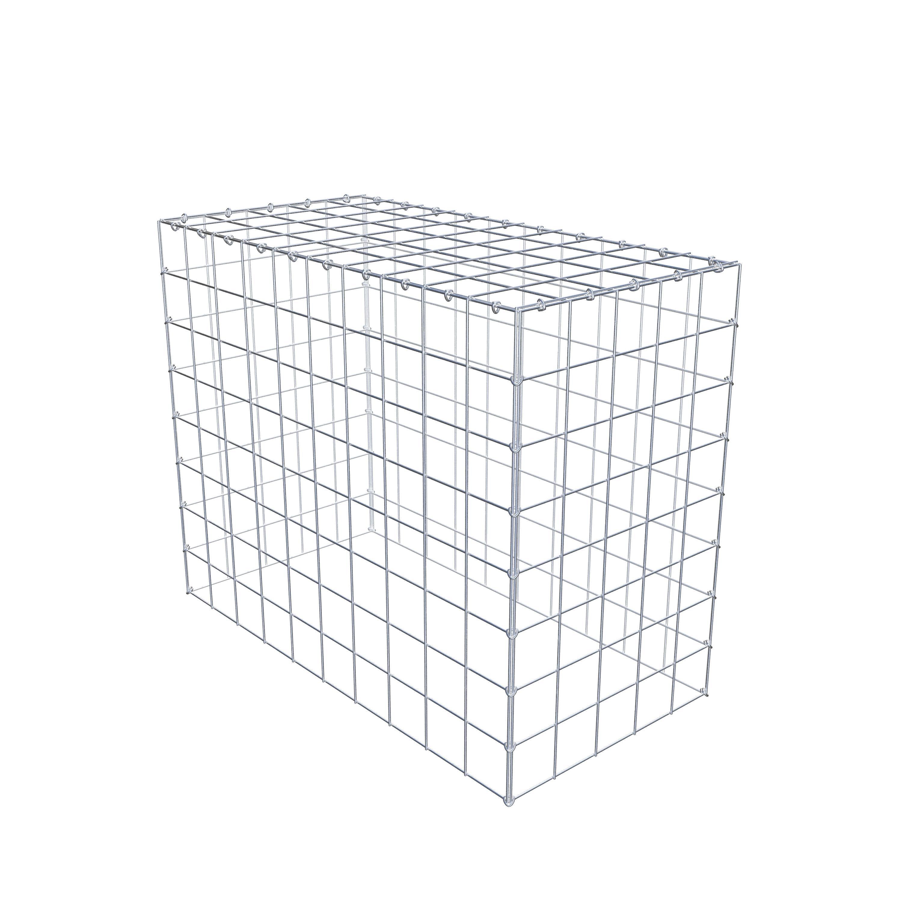 Gabion monté type 3 100 cm x 80 cm x 50 cm (L x H x P), maillage 10 cm x 10 cm, anneau en C