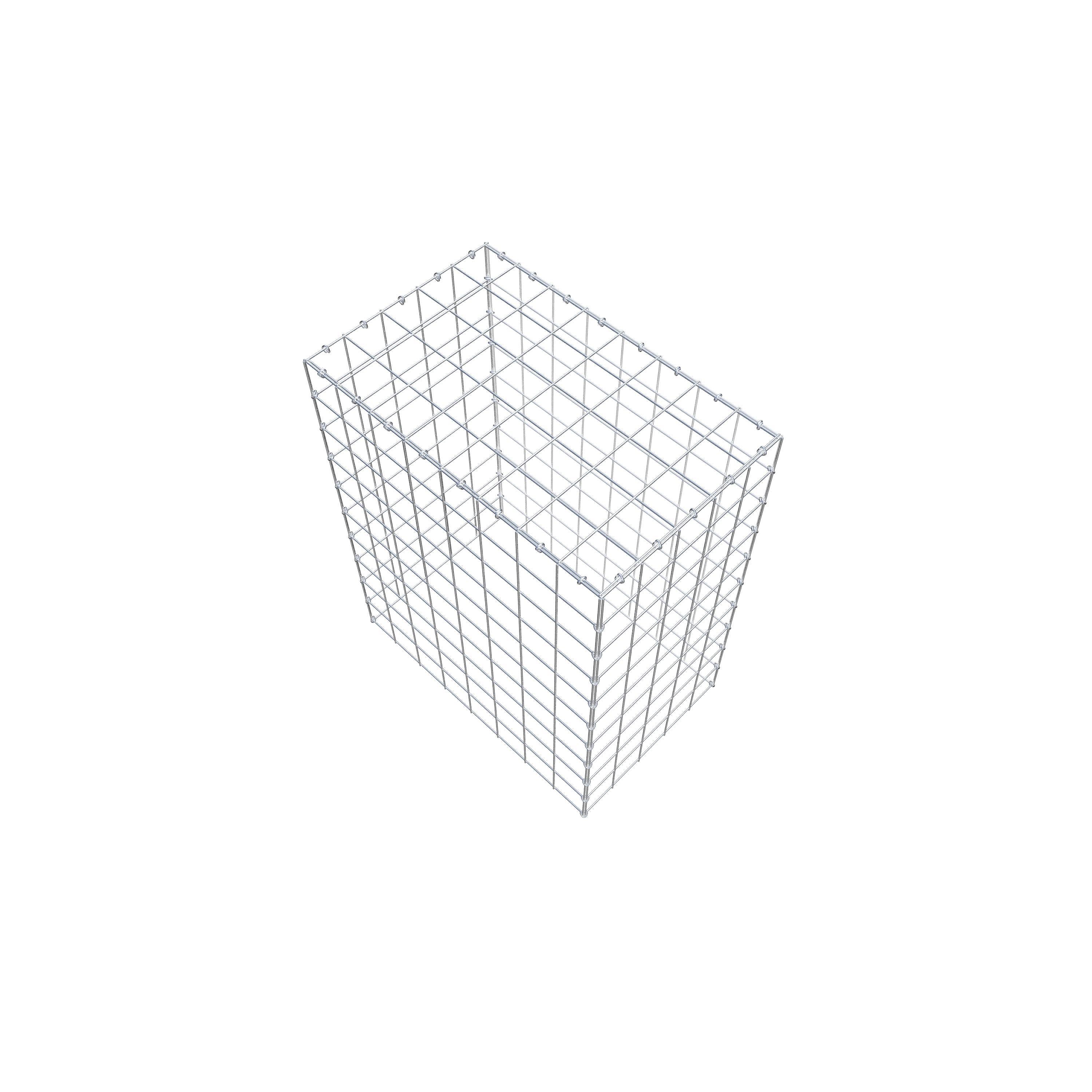 Gabion monté type 3 100 cm x 80 cm x 50 cm (L x H x P), maillage 10 cm x 10 cm, anneau en C