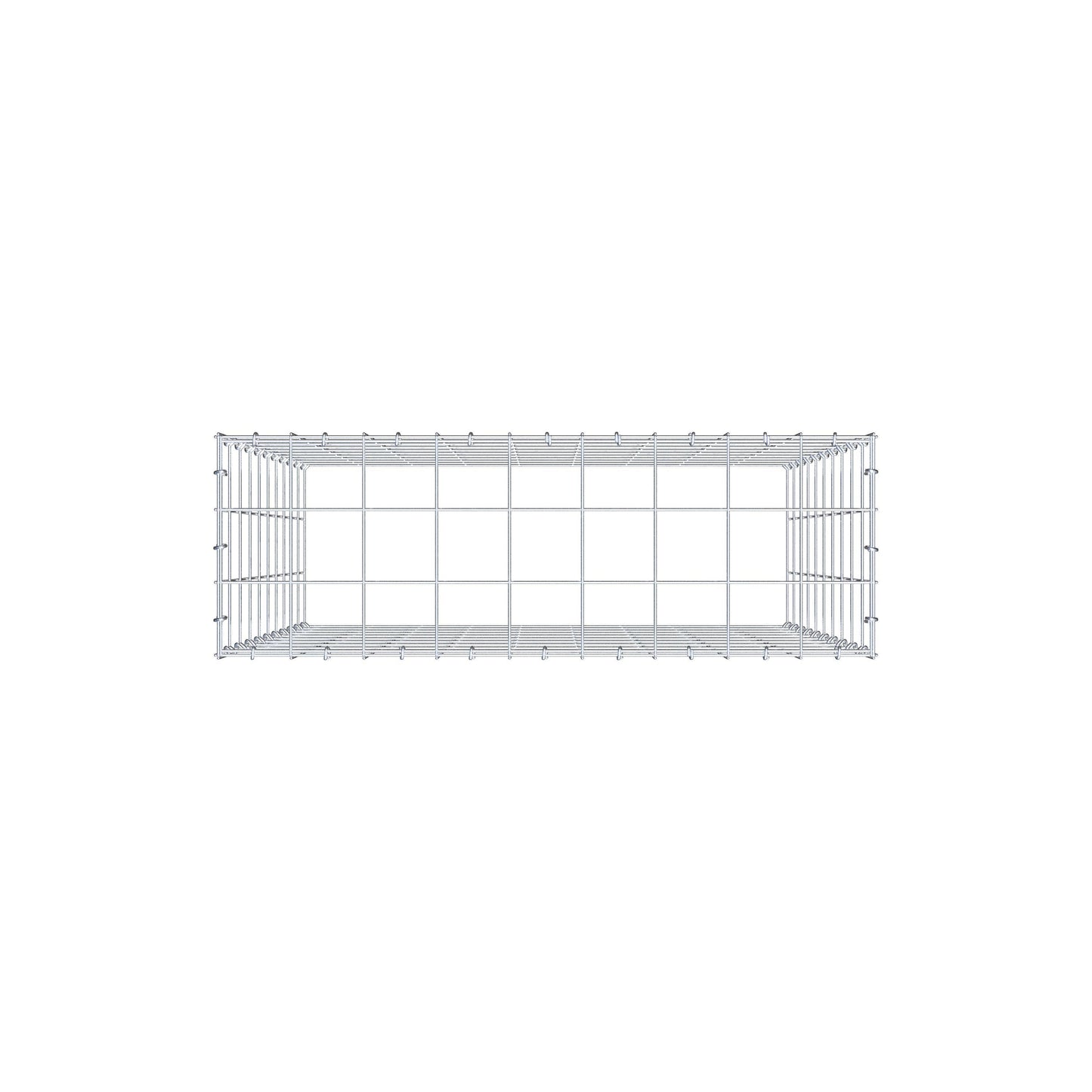 Type 3 oplegkorf 100 cm x 90 cm x 30 cm (L x H x D), maaswijdte 10 cm x 10 cm, C-ring