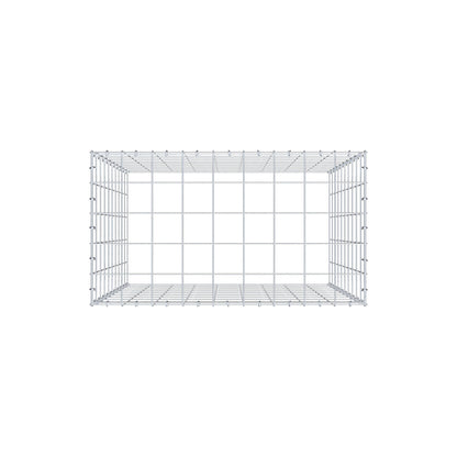 Mounted gabion type 3 100 cm x 90 cm x 50 cm (L x H x D), mesh size 10 cm x 10 cm, C-ring