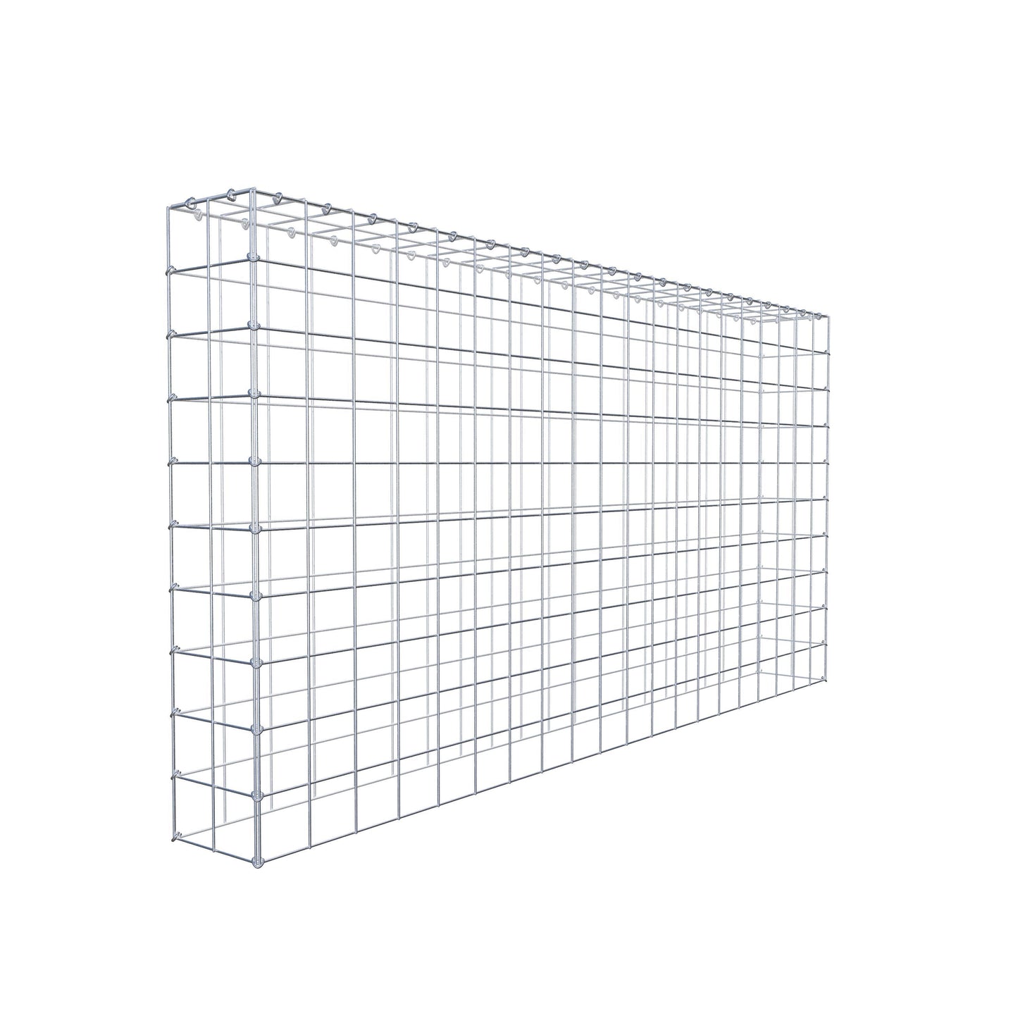 Mounted gabion type 3 200 cm x 100 cm x 20 cm (L x H x D), mesh size 10 cm x 10 cm, C-ring